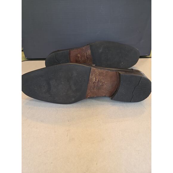Salvatore Ferragamo Tangeri Mens Black Leather Loafers 10.5 EEPremium Topy Soles main image 4